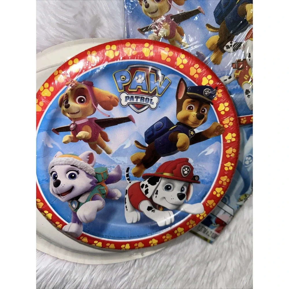 Paw Patrol Party Supplies Set 4 Packs Plates and 1 Pack Napkins Birthday Theme